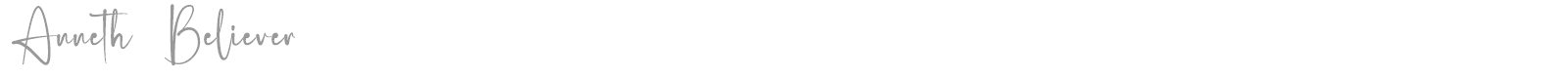 Anneth Believer font preview